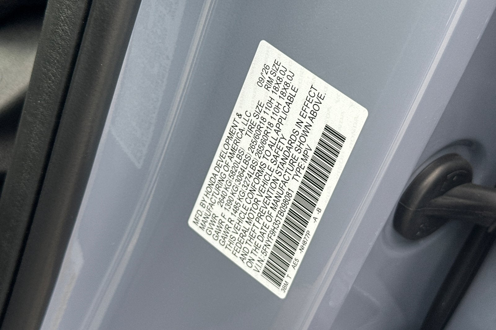 2026 Honda Passport RTL
