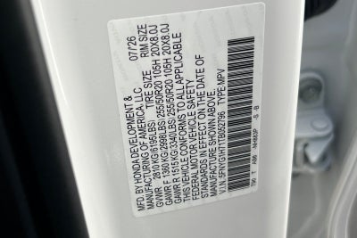 2026 Honda Pilot Touring