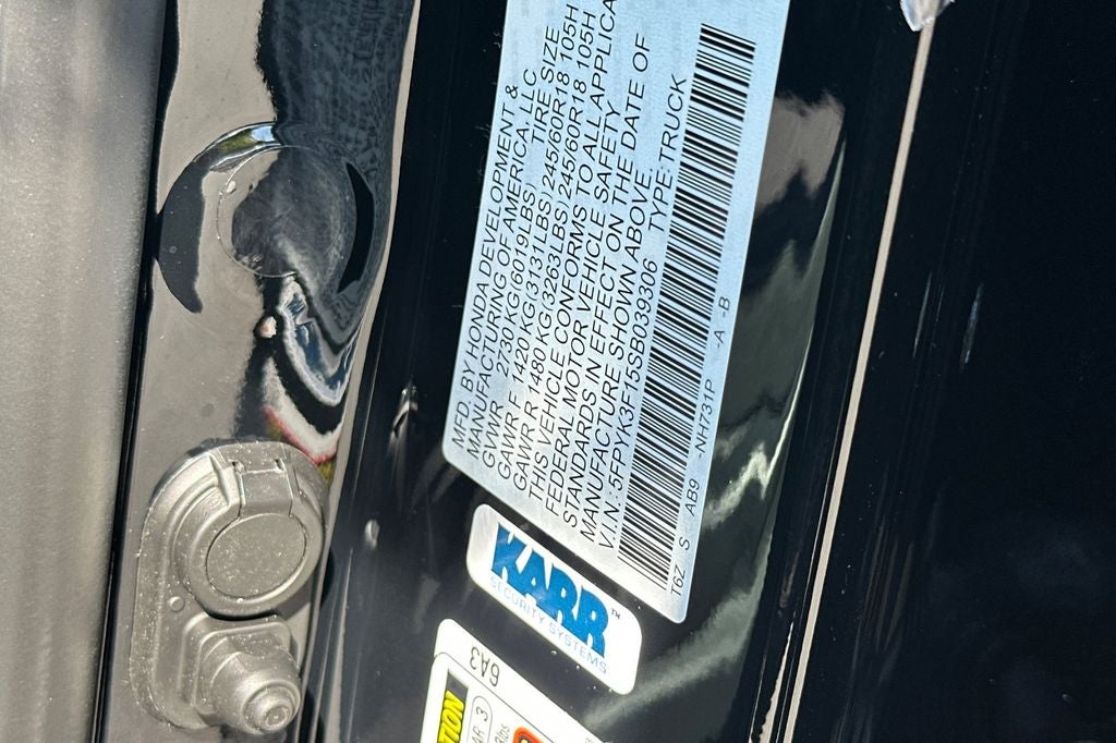 2025 Honda Ridgeline AWD SPORT