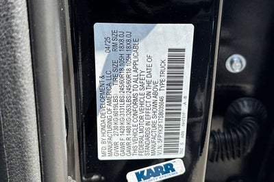 2025 Honda Ridgeline AWD SPORT