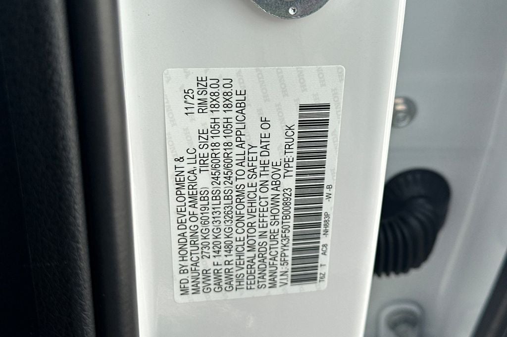 2026 Honda Ridgeline RTL