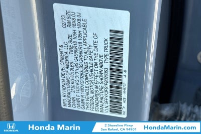 2023 Honda Ridgeline RTL