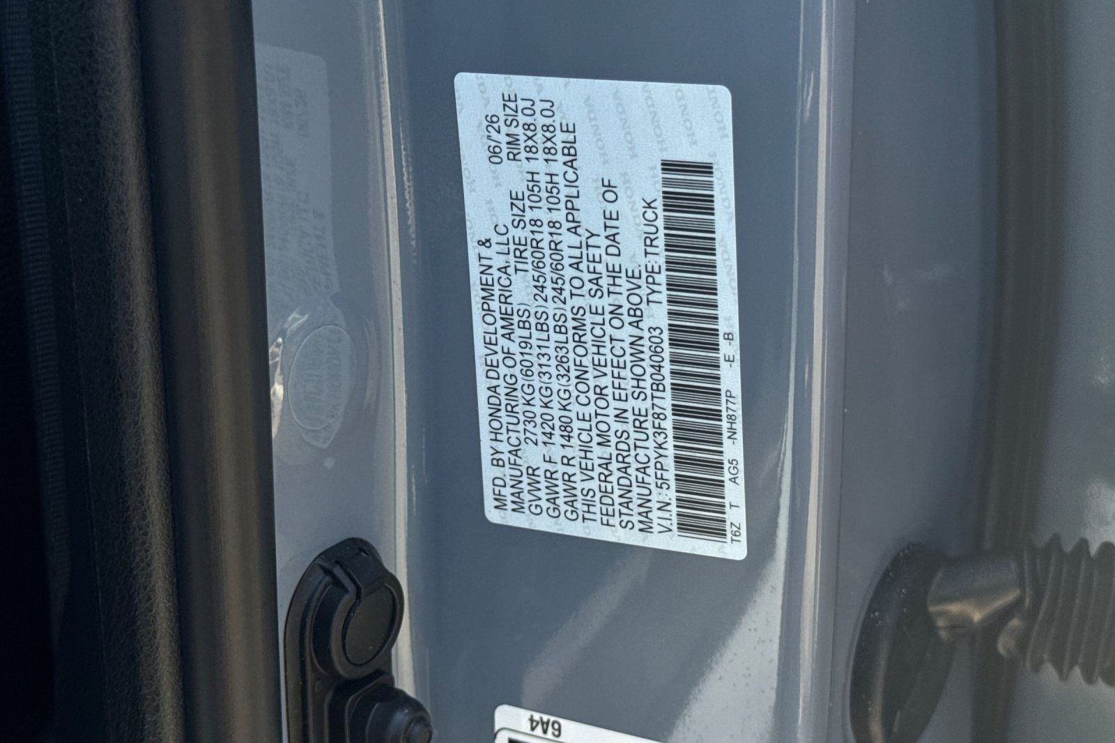2026 Honda Ridgeline Black Edition