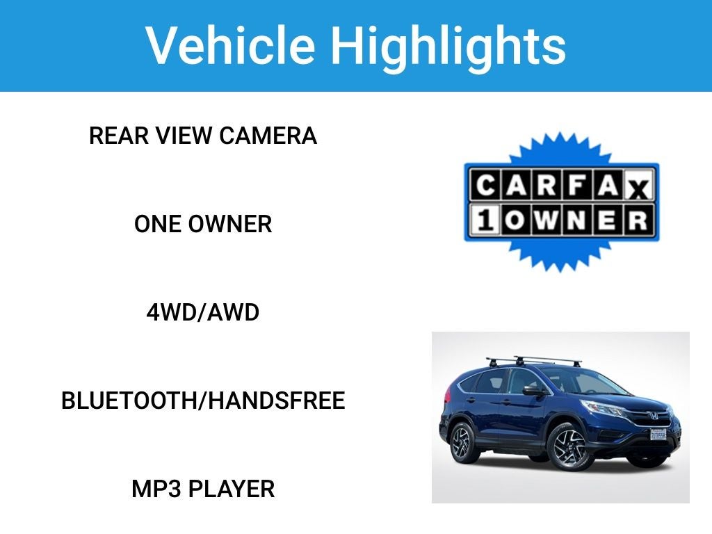 2016 Honda CR-V SE