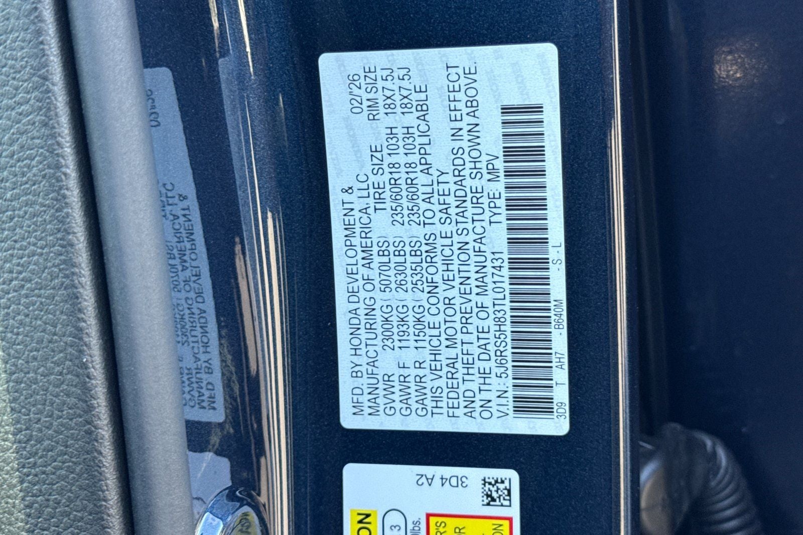 2026 Honda CR-V Hybrid Sport-L