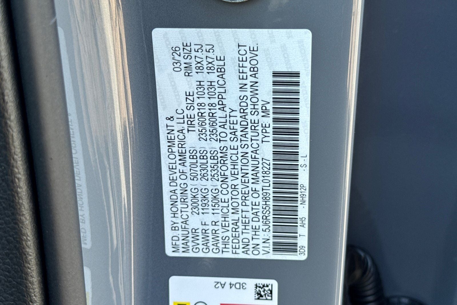 2026 Honda CR-V Hybrid Sport-L