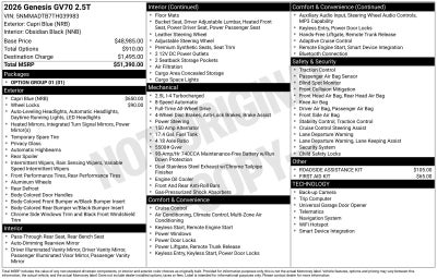 2026 Genesis GV70 2.5T