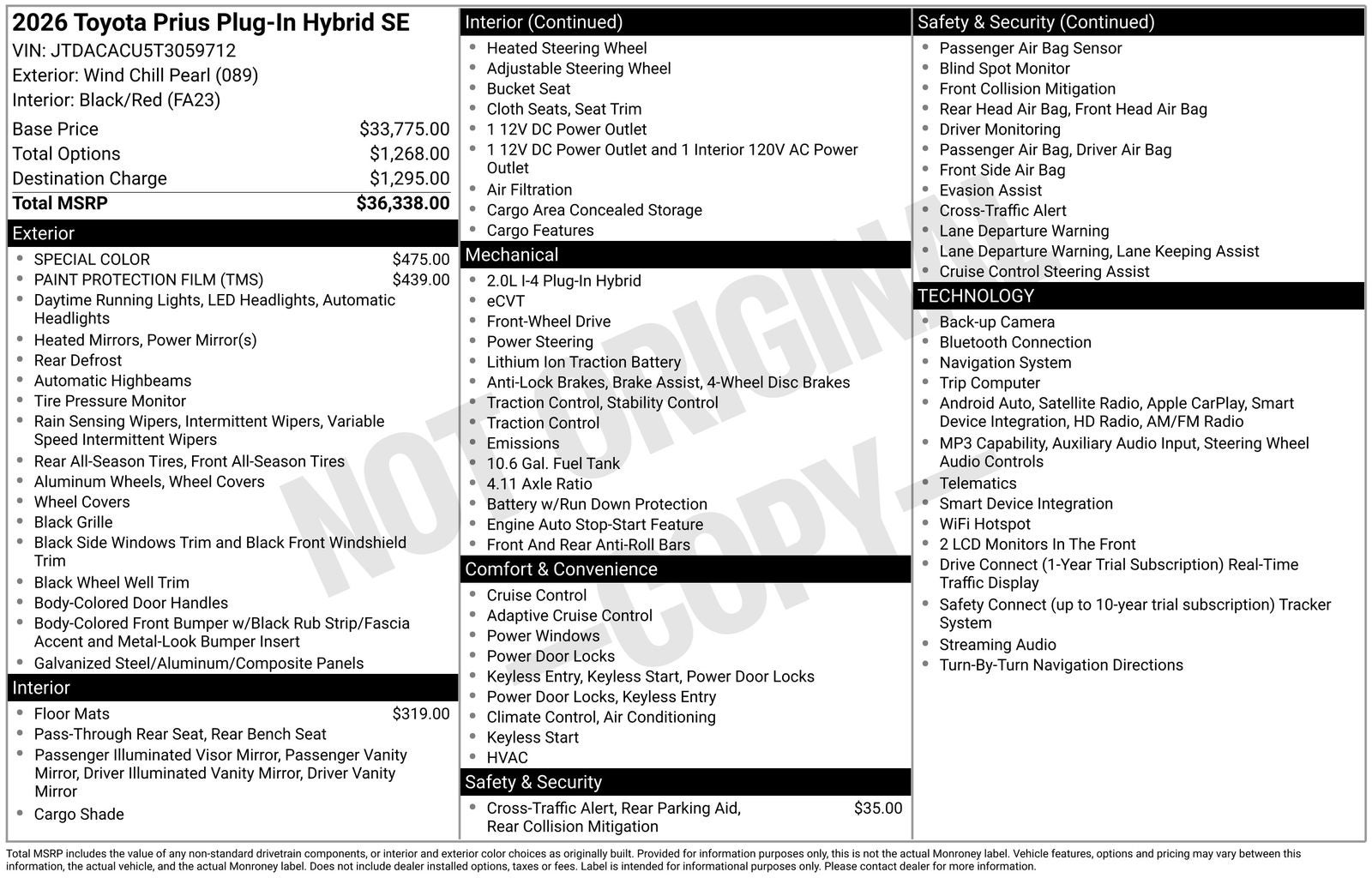 2026 Toyota Prius Plug-In Hybrid SE