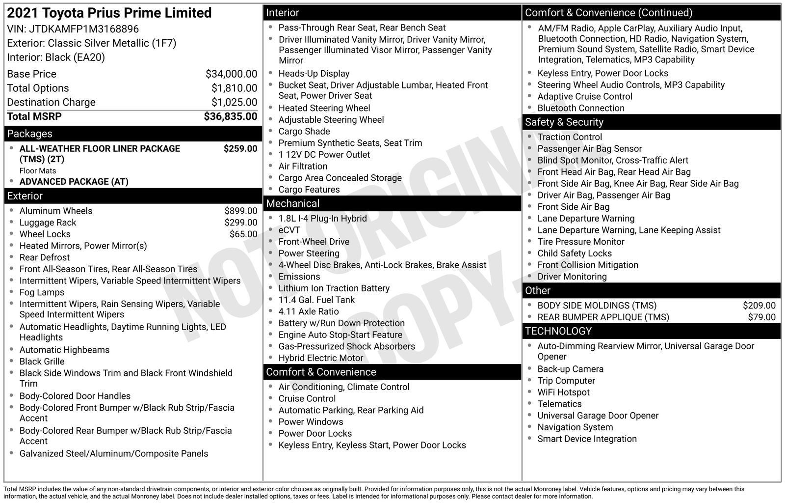 2021 Toyota Prius Prime Limited