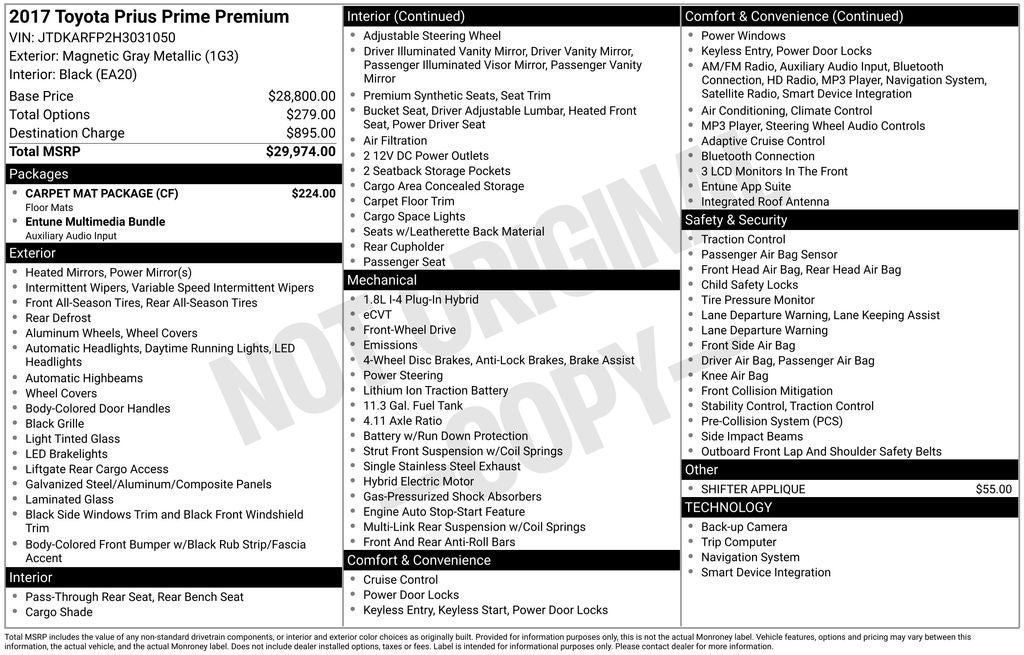 2017 Toyota Prius Prime Base
