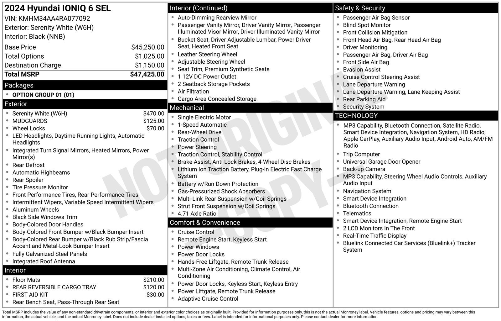 2024 Hyundai IONIQ 6 SEL