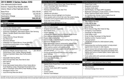 2013 BMW 3 Series 335i