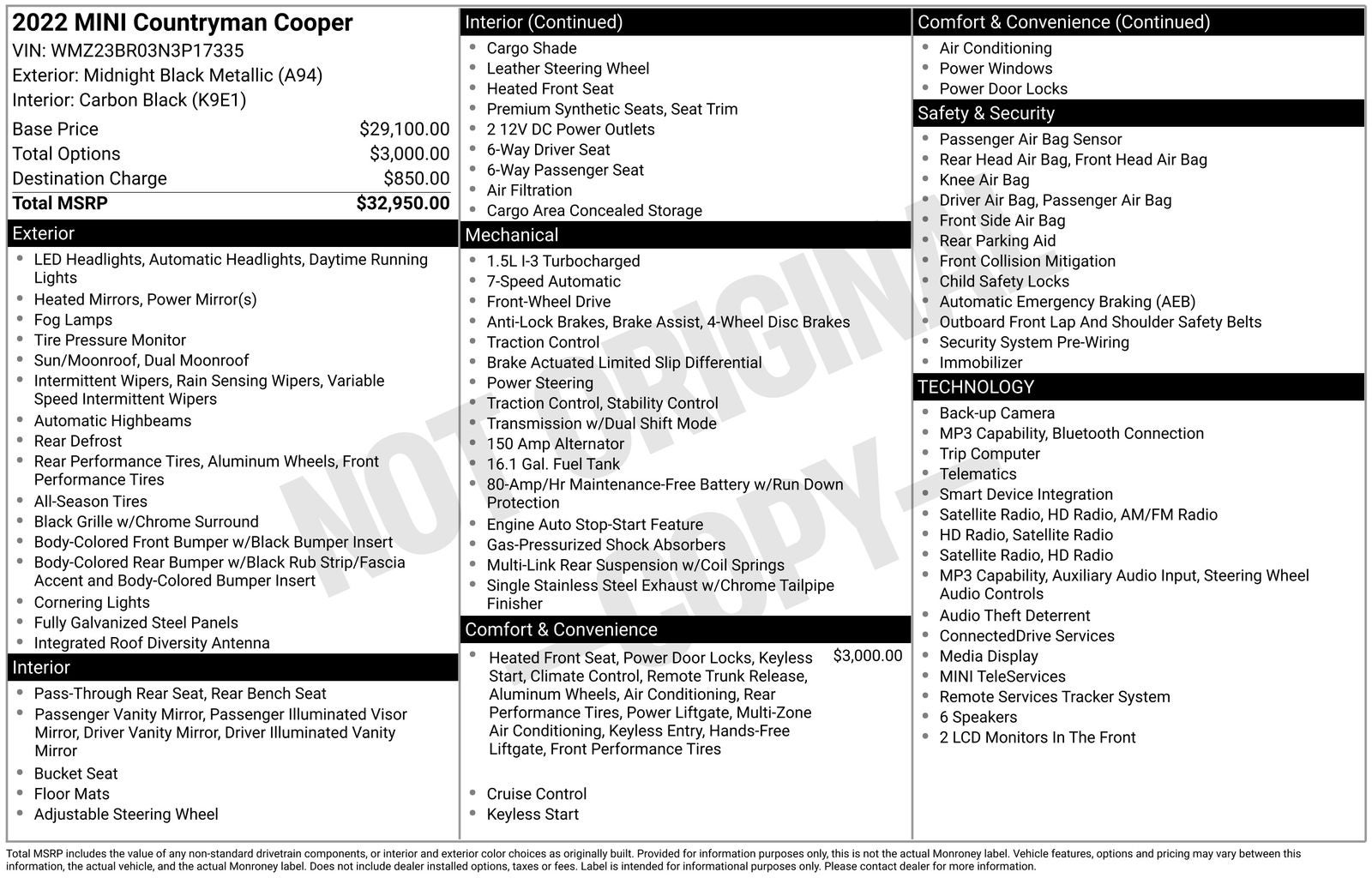 2022 MINI Cooper Countryman Base